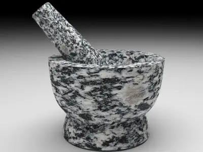 Mortar and Pestle 3D model