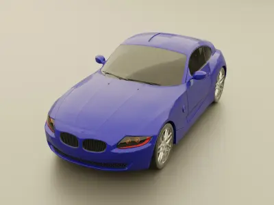 3D model car Low-poly 3D model