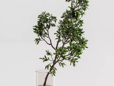 plants bouquet vase 59 3D model