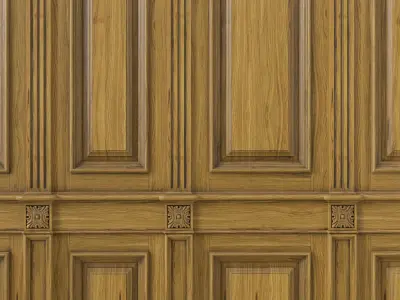 Wooden panel 02 05  3D model