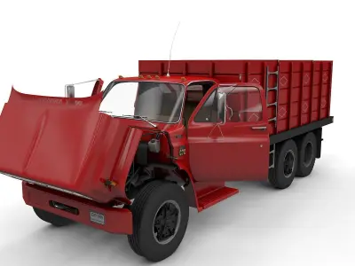 Chevy C70 1979 Grain Truck 3D model
