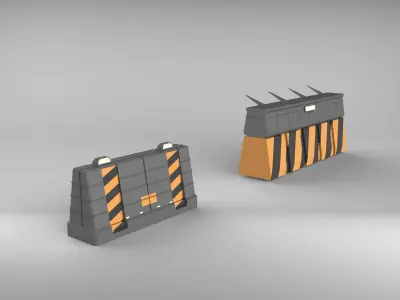 Road Barrie 3D model
