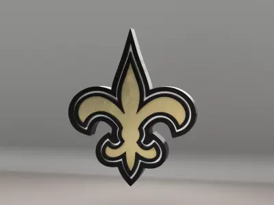 NFL New Orleans Saints Logo 3D model