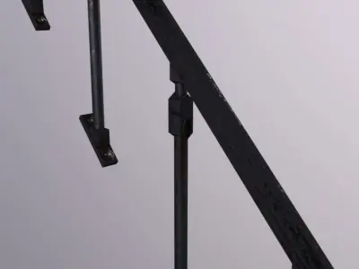 Stairs Ironwork Low-poly 3D model