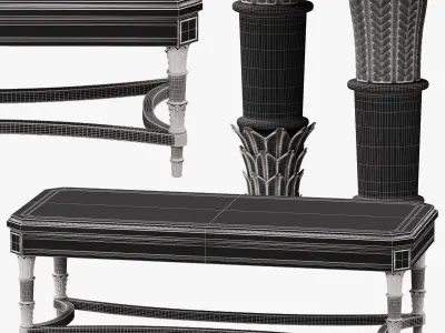 COFFEE TABLE WELLINGTON MARINER luxury 3D model