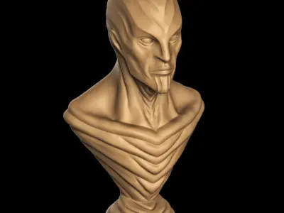 Creature Bust 3D print model