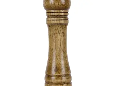Peppermill wooden pepper mill Free 3D model
