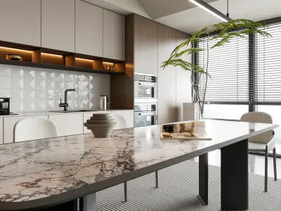 Kitchen Modern interior 102 3D model