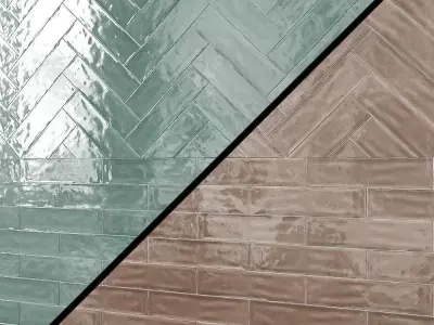 Slash 3 x 12 Ceramic Subway Tile 3D model