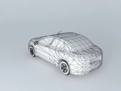 Proton Saga SV 2013 Concept Free 3D model