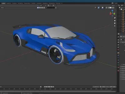 Bugatti divo  3D model