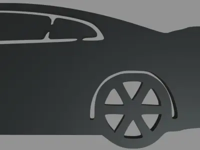 Nissan GTR Key Ring 3D print model
