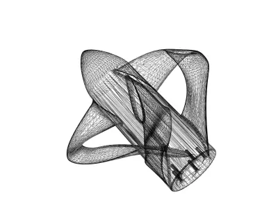 Toroidal propeller for submarines boats and ships 3D print model