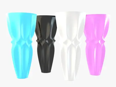 Vases porcelain 2 3D Model Collection