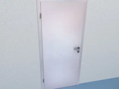 Room Door Low-poly 3D model