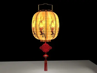Chinese red lantern  3D model 35