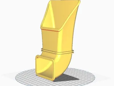 KTM 690 SM AIRBOX SNORKEL 3D print model