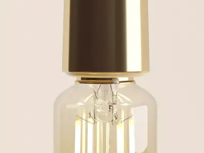 Decorative Edison Radio Bulb LED E24 3D model