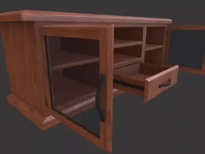 Tv Stand Low-poly 3D model