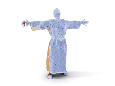 Traditional Dress Character Model Pack Low-poly 3D model