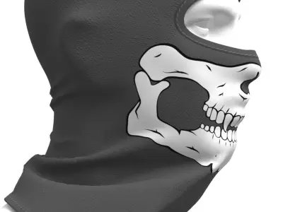 Balaclava - Marvelous Designer 3D model