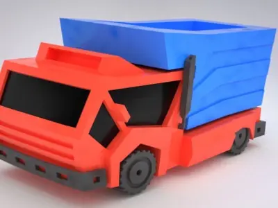 Toy Truck 3D Model Free 3D model