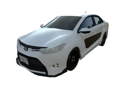 Vios 2013 Low-poly 3D model