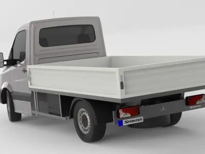 Mercedes Sprinter 2013 Pick-up 3D model