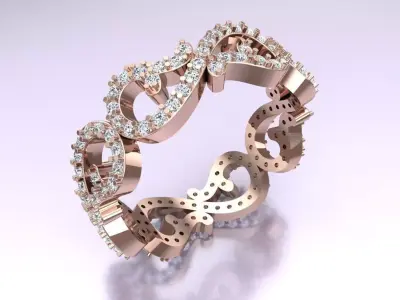 Diamond Ring - Womens Rings - N718259 3D print model