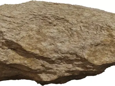 Realistic Sandstone Rock 3D Model  Low-poly 3D model