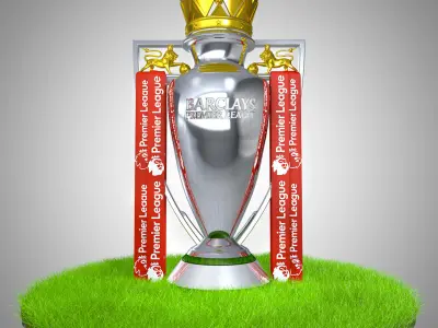 EPL Trophy English Premier League 2022 Low-poly 3D model