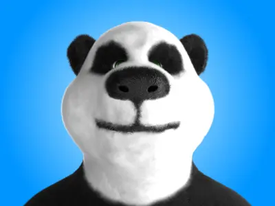 3d Panda Character 3D model