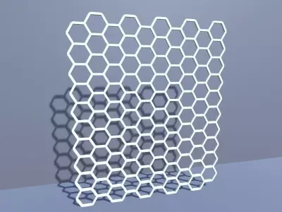 Honeycomb panel Free 3D model