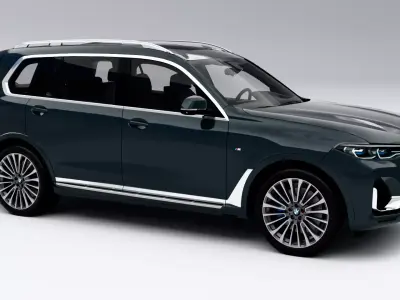 BMW X7 xDrive40i 2019 Low-poly 3D model