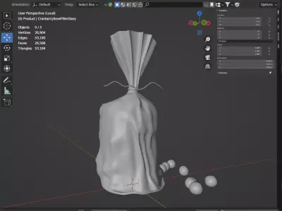 Cranberry Bowl Filler 3D model