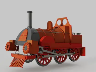 Little Locomotive 3D model