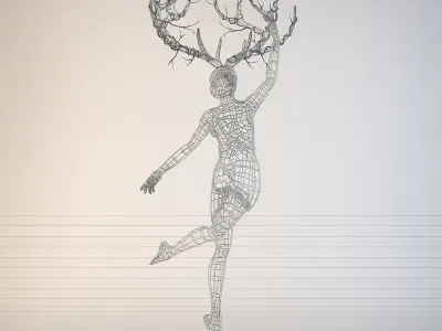 Wire Sculpture 3D model