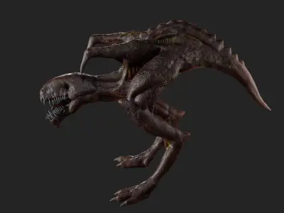 Monster PBR Low-poly 3D model