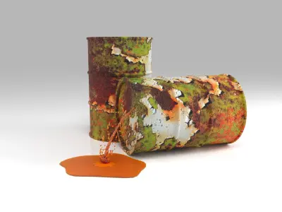 Oil barrel  3D model