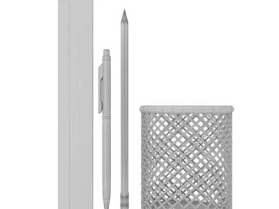Mesh Office Pencil  Pen Holder 3D model