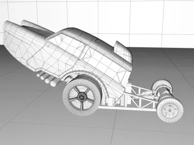 Sports car  hot wheel  3D model