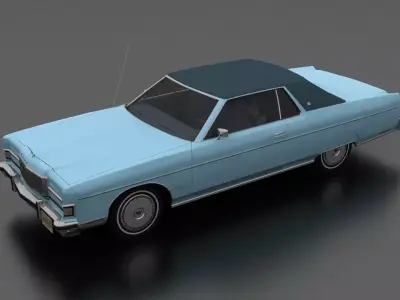 Marquis 2dr 1974 Low-poly 3D model
