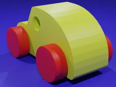 Bettle toy car 3D model