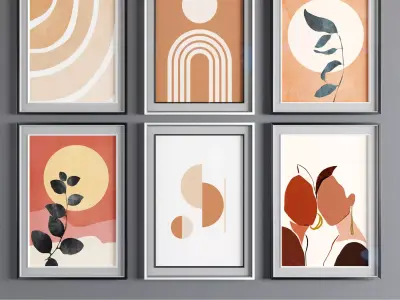 Art Frame 0132 Low-poly 3D model