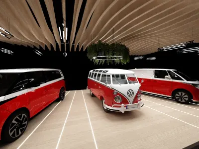 Booth Car exposition 3D model