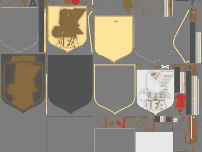 logo Japan Football Association - JFA 3D model