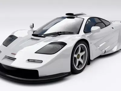McLaren F1 GT 1997 Low-poly 3D model