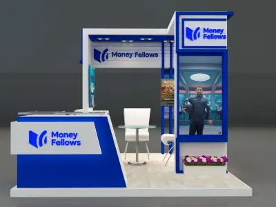 Booth Exhibition Stand a 652a 3D model