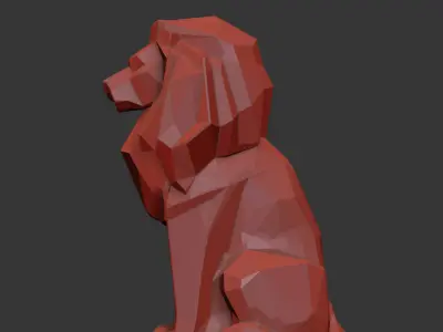 Low Poly Lion FREE Free 3D print model