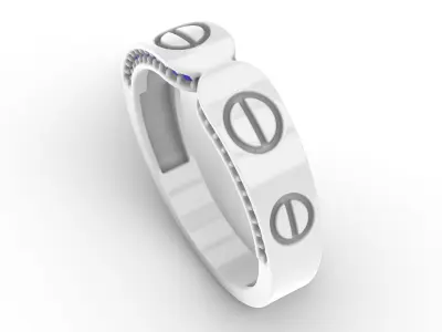 Jewelry Diamond Ring Model RG88 Free 3D print model